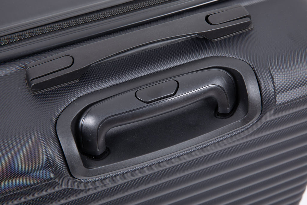 3-Piece Hardshell Luggage Set, 20/24/28 Inch, Black