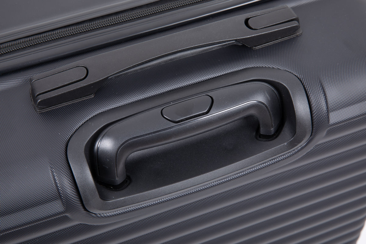 3-Piece Hardshell Luggage Set, 20/24/28 Inch, Black