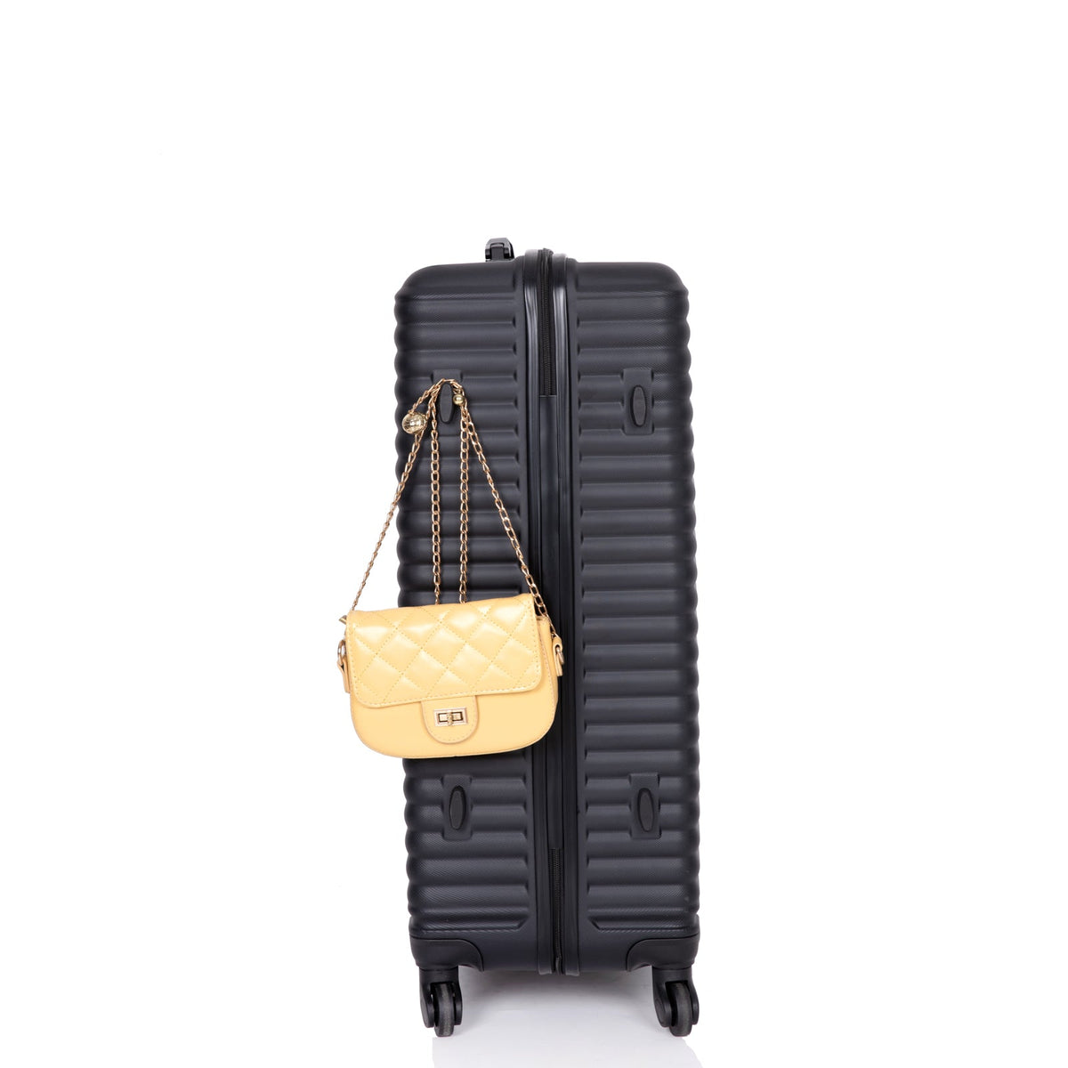 3-Piece Hardshell Luggage Set, 20/24/28 Inch, Black