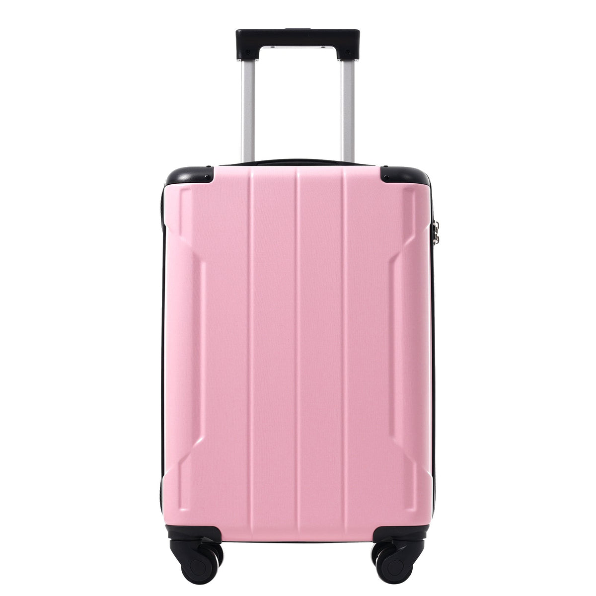 20-Inch Hardshell Carry-On Luggage with Spinner Wheels - Pink