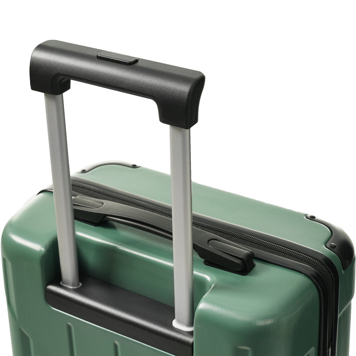20-Inch Hardshell Carry-On Luggage with Spinner Wheels - Black