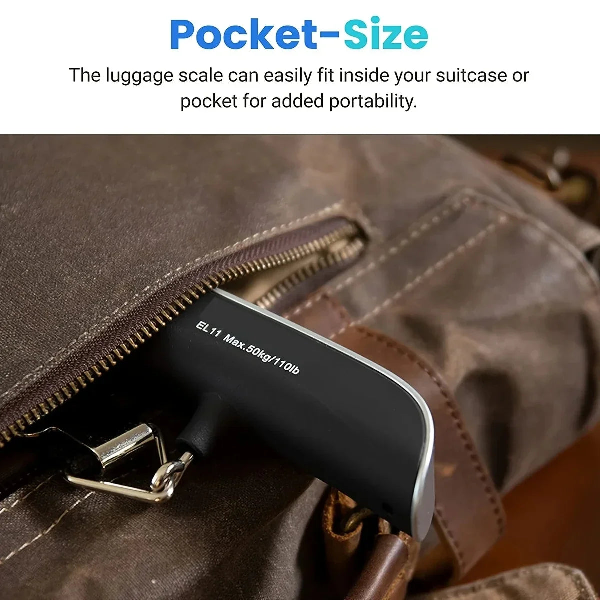 Portable Hanging Luggage Scale, 110 lb / 50 kg